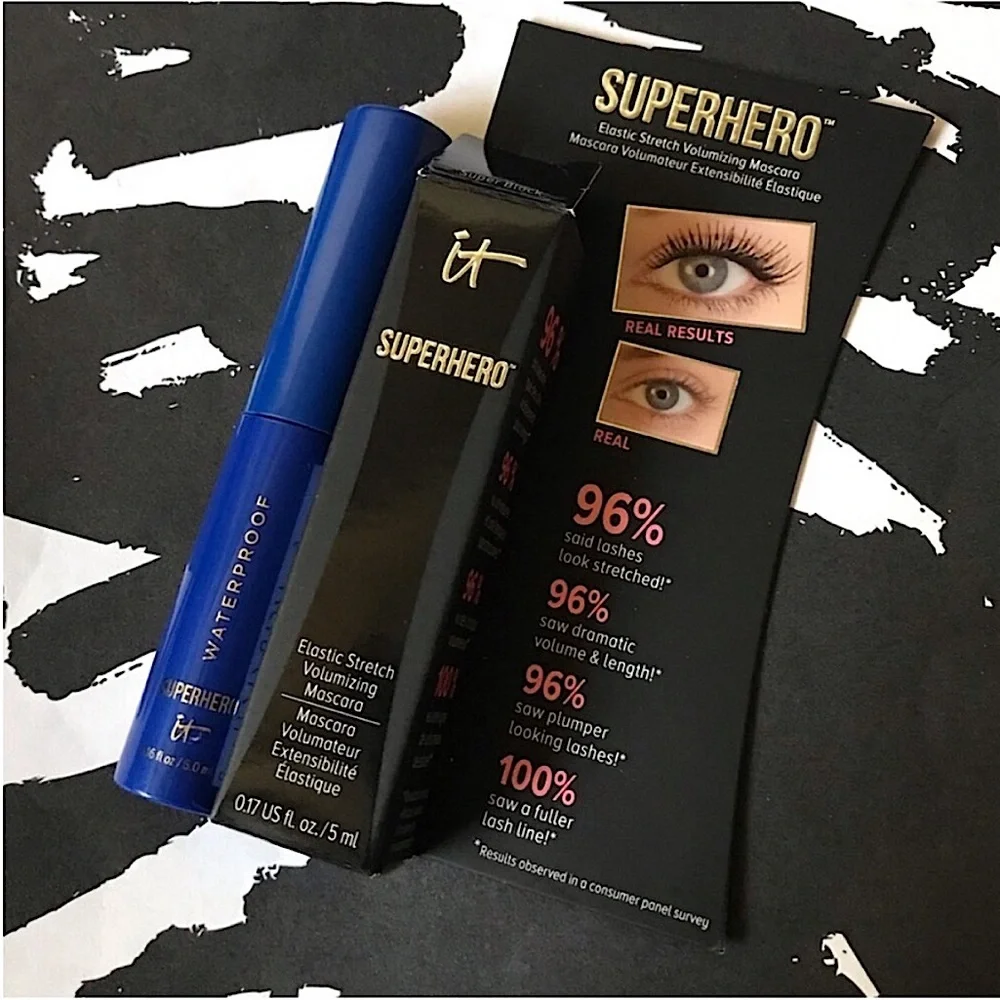 it Cosmetics Mini Superhero Volumizing Mascara Duo in Regular and Waterproof